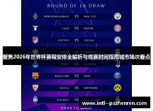 聚焦2026年世界杯赛程安排全解析与观赛时间指南城市场次看点